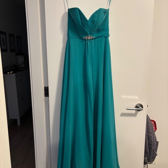 Bridesmaid/Prom Dress - Allure Bridal Style 1221 - Teal - Picture 2 of 4